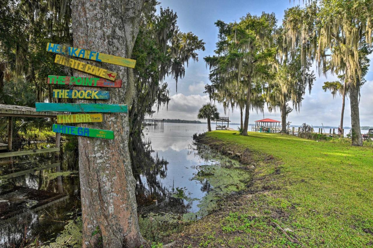 Pirate Cove Home In Welaka Dock And River Access! Eksteriør bilde